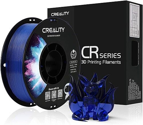 Creality CR PETG Filament Şeffaf Mavi (Transparent Blue) 1.75 mm 1 kg - 1